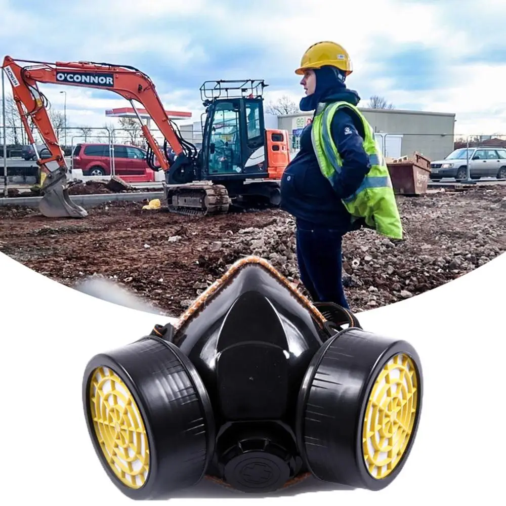 2020 New Cartridge Industrial Respirator Gas Activated Carbon Safety Anti-Dust Chemical Paint Spray Mask Dustproof | Безопасность и