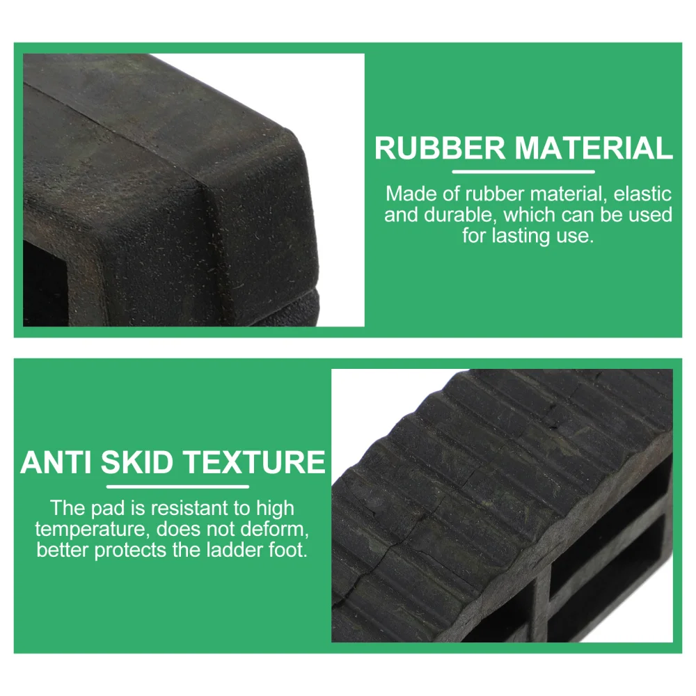 

4pcs Rubber Ladder Feet Rest Mats Non-skid Feet Covers Folding Ladder Accessory