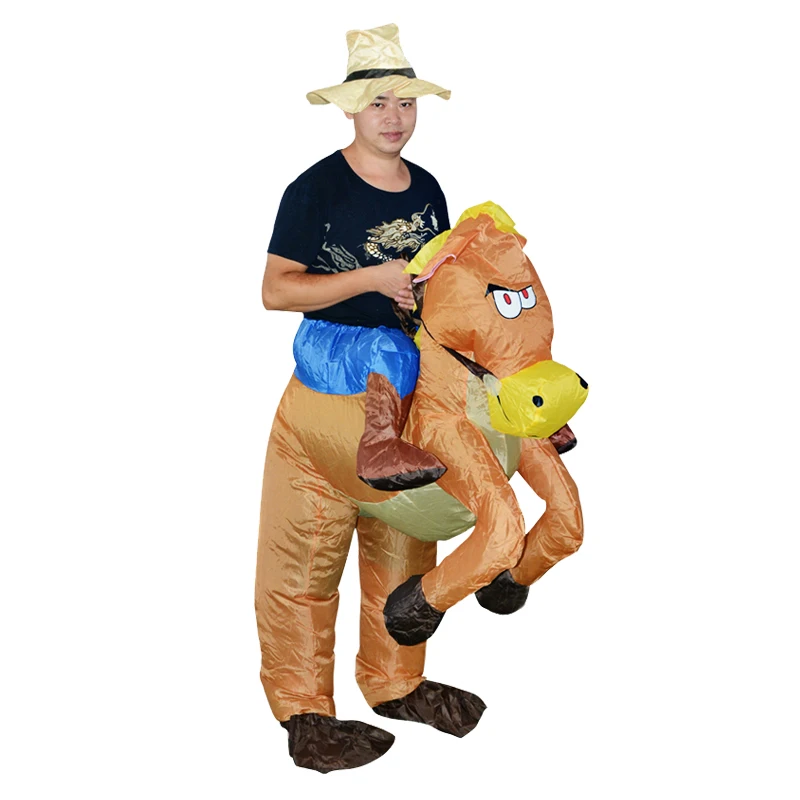 Надувной костюм ковбойский комбинезон наездник одежда костюмы на Хэллоуин