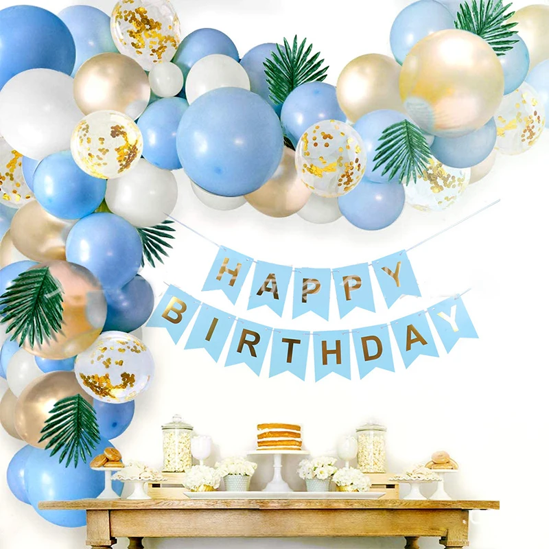 

Latex Macaron Leaf Confetti Balloons Garland Garden Arch Ballon Arch Birthday Party Decor Kids Baby Shower Balloon