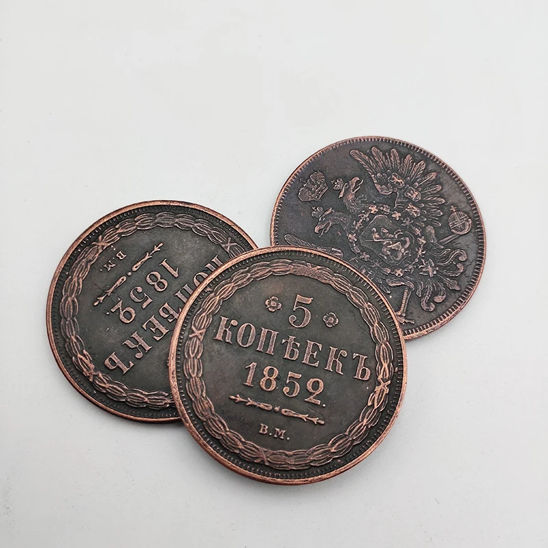 Памятная монета Россия 1852 коллекция монет 5 копеек украшение для дома сувениры