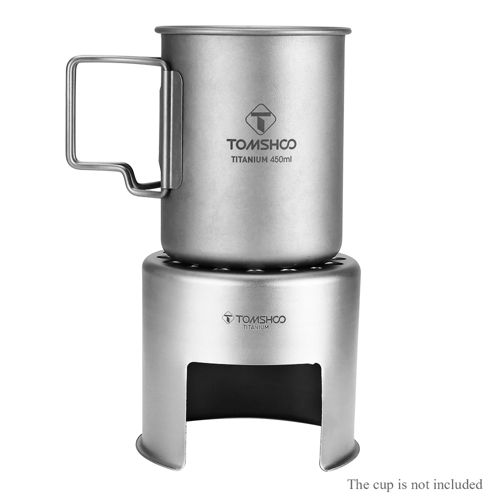 Титановая походная плита портативный светильник карманная дровяная горелка для