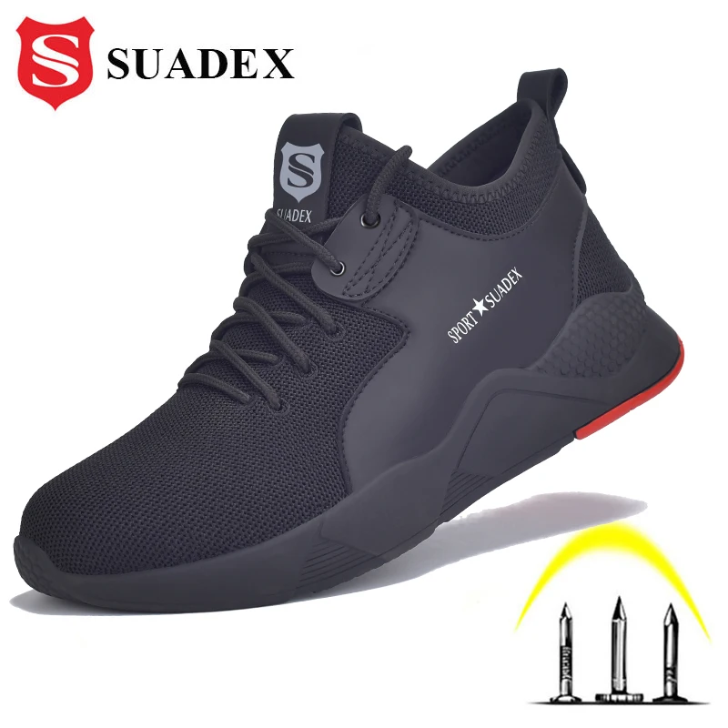 

Кроссовки SUADEX мужские легкие, защитная Рабочая обувь, со стальным носком, защита от ударов, дышащая Рабочая обувь