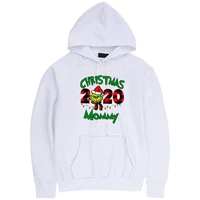 wz20040 autumn and winter new style eco friendly christmas letter pattern printing pure and fresh long sleeve hoodie for woman