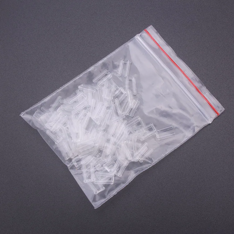 100 шт. очки без оправы двойные резиновые штепсельные замочные втулки пластиковые