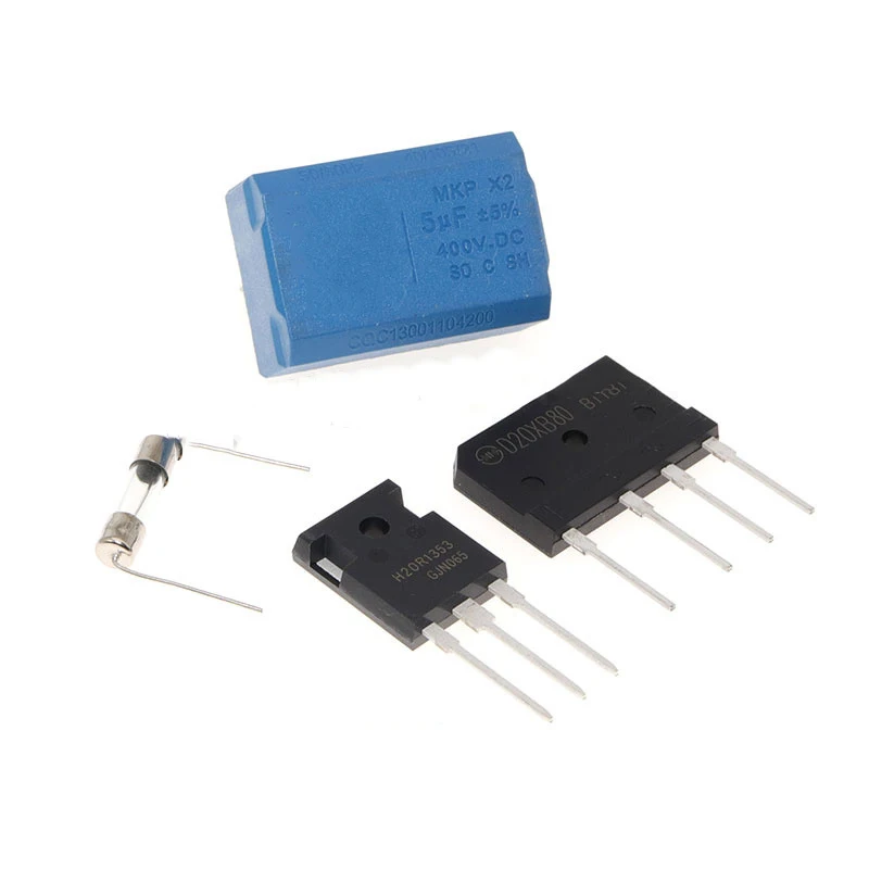 

4PCS/lot D20XB80 H20R1353 ( 1pcs D20XB80 + 1pcs H20R1353+1pcs 5uF horizontal capacitor +1pcs 12a fuse ) H20R1203 TO-247 ZIP