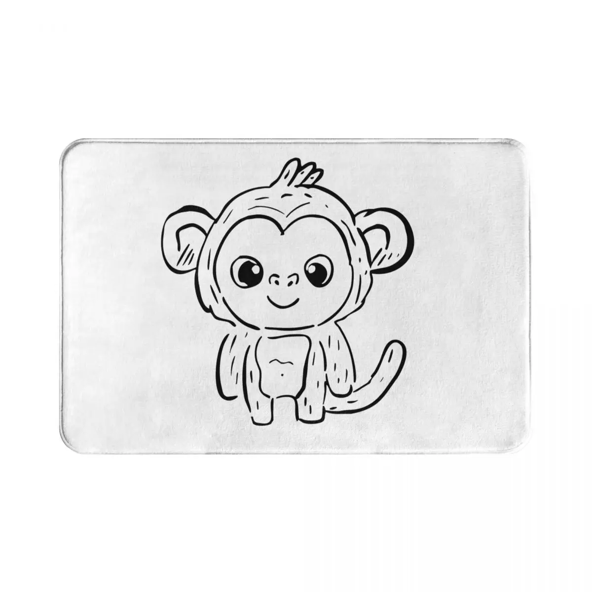 Коврик с рисунком обезьяны для входа в кухню или спальню