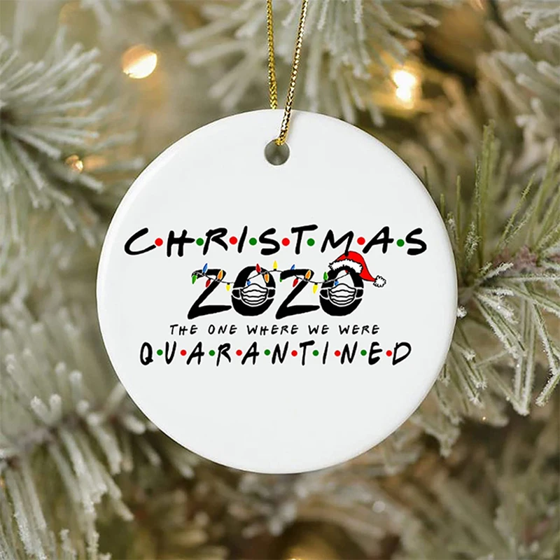 5 PCS Cute Christmas Tree Ornament Comes with Satin Ribbon Decoration for Home J99Store | Дом и сад