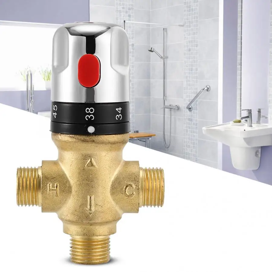 Термостатический смесительный клапан смеситель для ванной комнаты регулятор