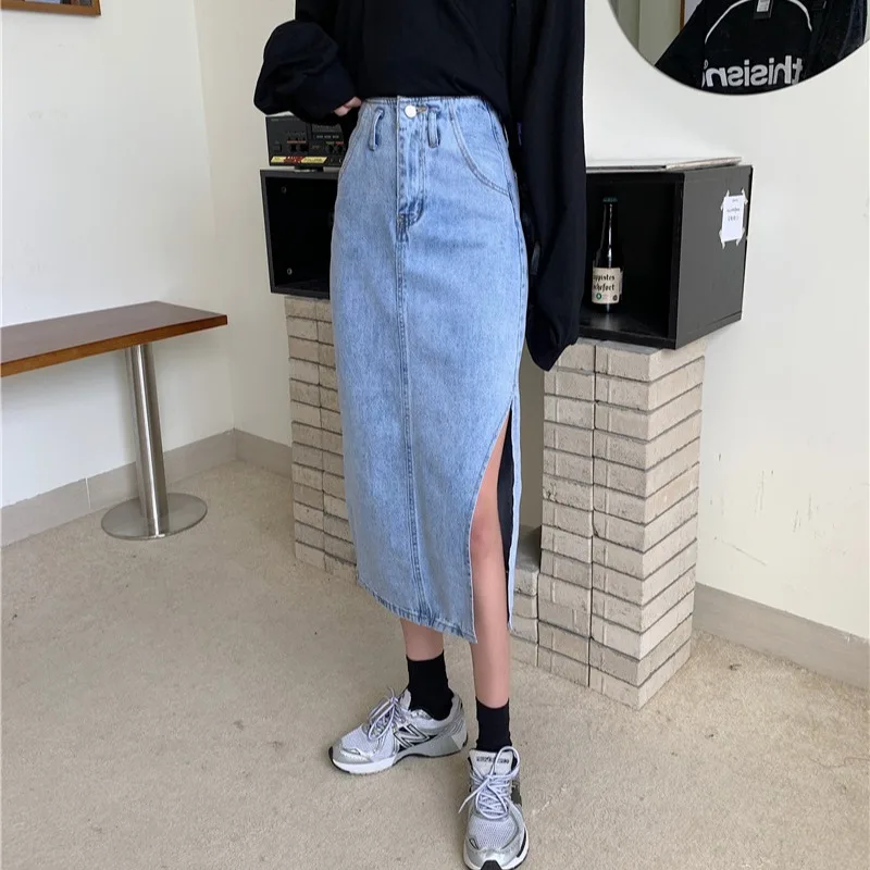 Женская длинная юбка средней длины весна-лето-осень 2021 г. | одежда