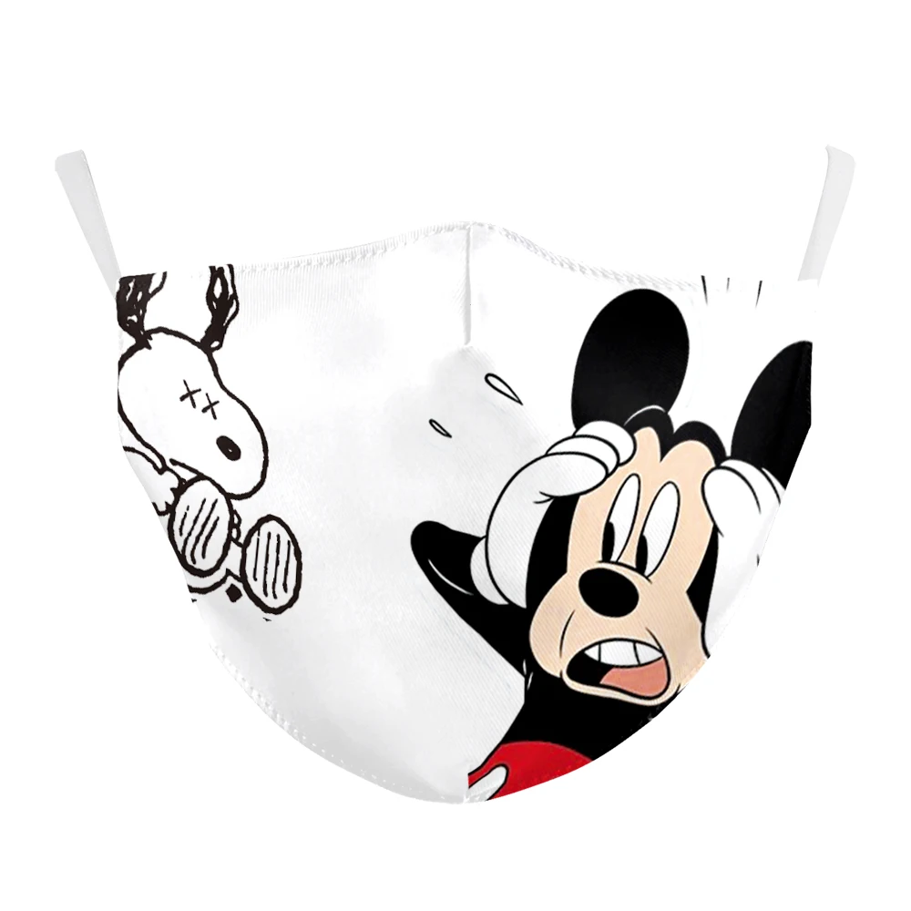 Многоразовые маски Микки Маус Disney стирающаяся Тканевая маска для лица с милым
