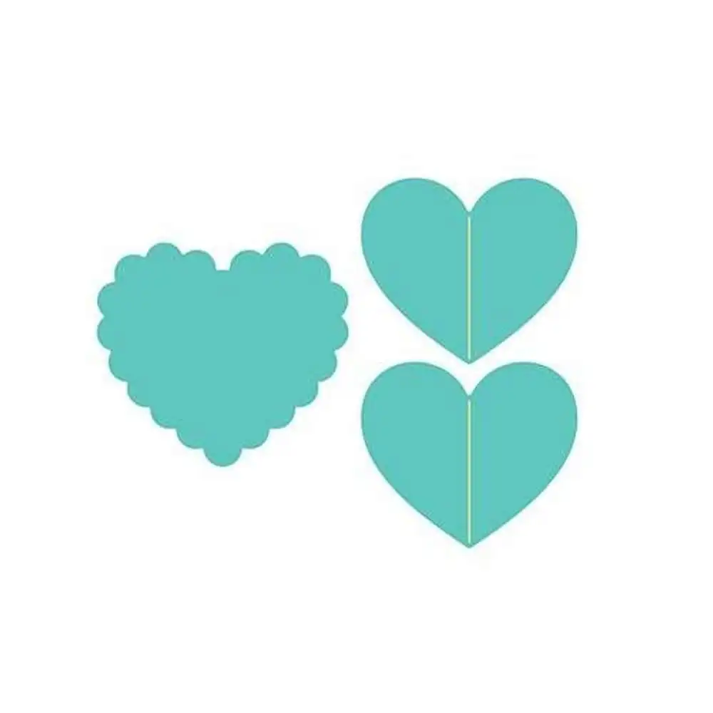 

Three Hearts Cutting Dies Scrapbook Dariy Decoration Stencil Embossing Template DIY Greeting Card Handmade
