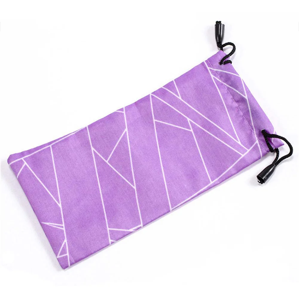 purple 6 цветов портативный льняной ткани для хранения солнцезащитные очки сумка для поверхности очки коробка Защитный Контейнер Чехлы аксессуары для очков - Цвет: purple