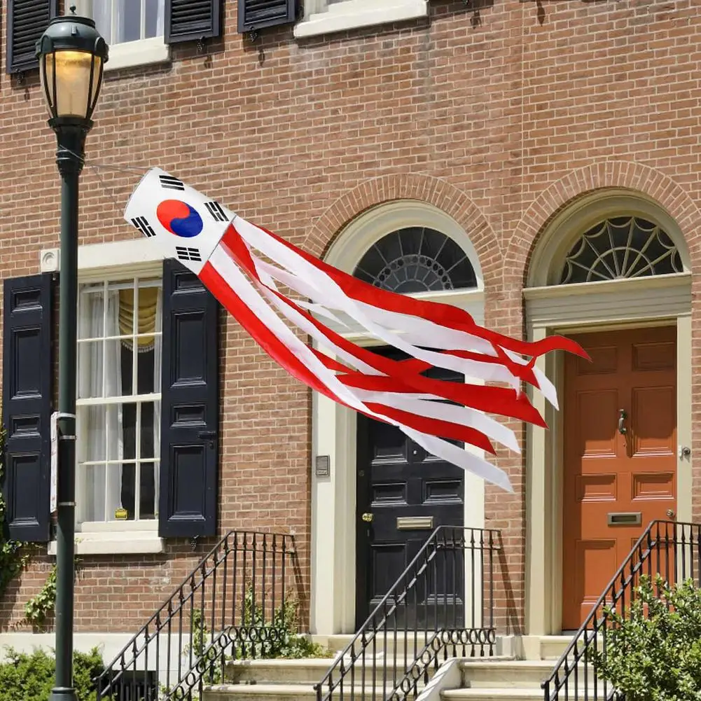 Настраиваемый флаг в полоску ветрозащитный Южная Корея полиэфирная ткань