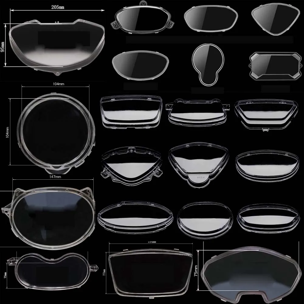 Мотоцикл Спидометр Тахометр приборной панели инструмент стекло пластик крышка