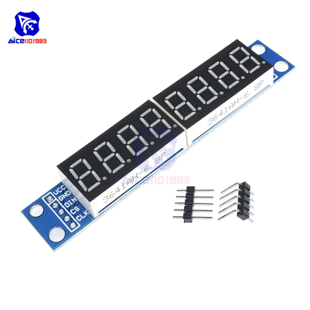 Фонарь управления diymore MAX7219 8-значный 3 В 5 сегментный