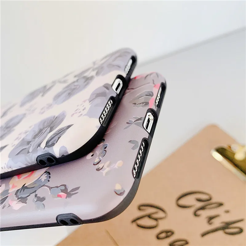 Чехол FLYKYLIN Leaf Flower для iphone 11 Pro Max X XS XR 6 S 7 Plus 8 задняя крышка на мягкий IMD силиконовый