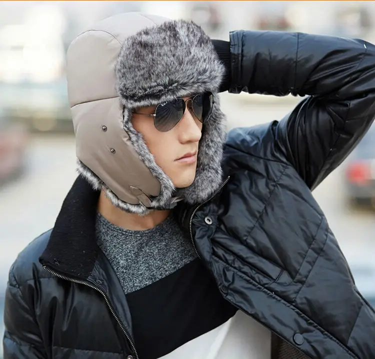 Unisex Winter Windproof Hat With Face Mask Sport Outdoor Ski Ushanka Earflap Bomber Trapper Caps Russian Hats | Аксессуары для