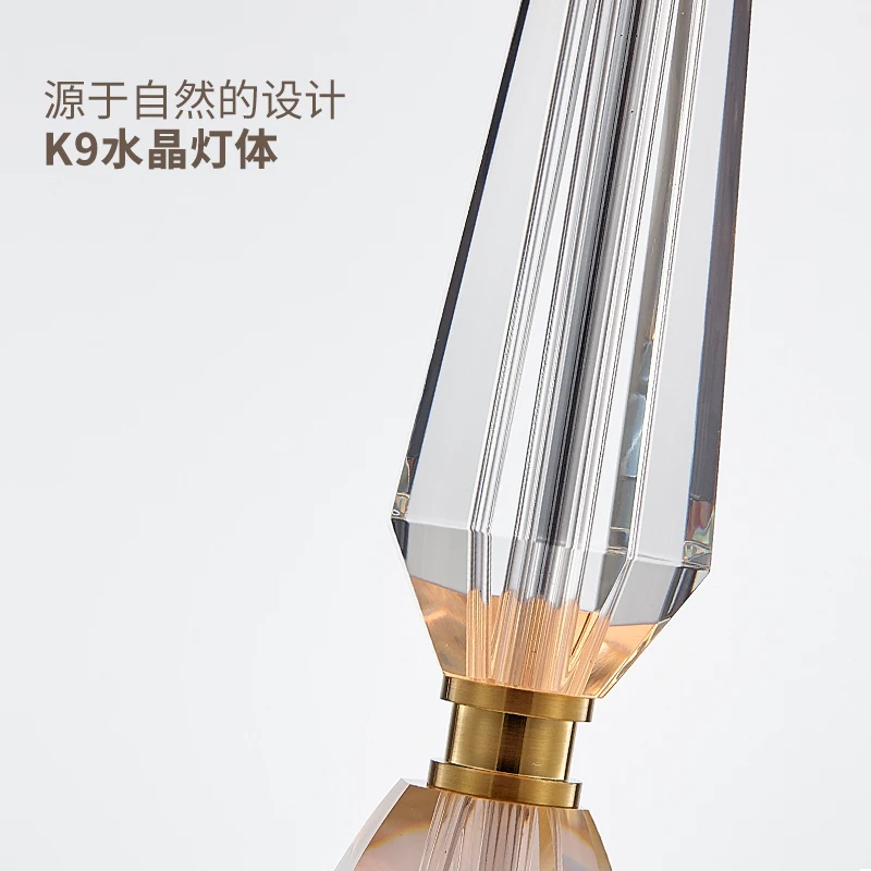 Бесплатная доставка современная Хрустальная настольная лампа прикроватная для