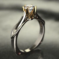 solid 14k multi gold ring for women natural 1 carat diamond jewelry anillos de mujer gemstone rings females box diamond jewelry