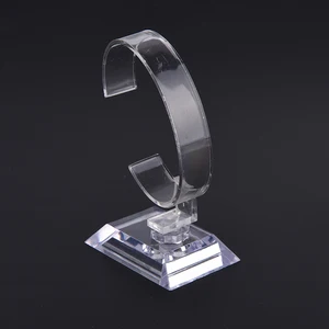 10CM Plastic Wrist Watch Display Rack Holder Sale Show Case Stand Tool Clear Jewelry Packaging Total in Pakistan