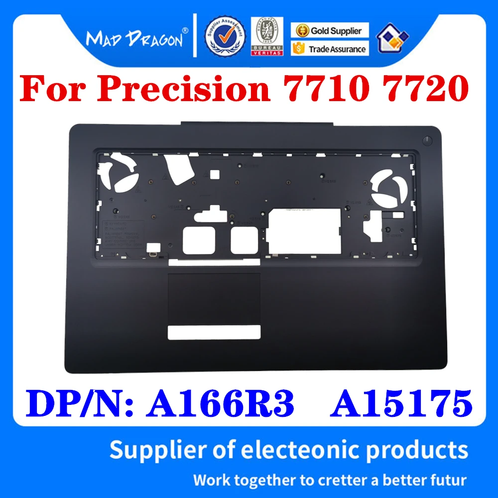 New original Palmrest Upper Cover Case C shell black For Dell Precision 17 7710 7720 M7710 M7720 DP/N: A166R3 A15175 AP1TT000300