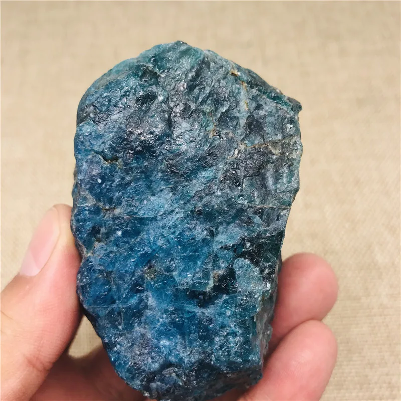 300 г синий зеленый Апатит кристаллический камень натуральный шероховатый