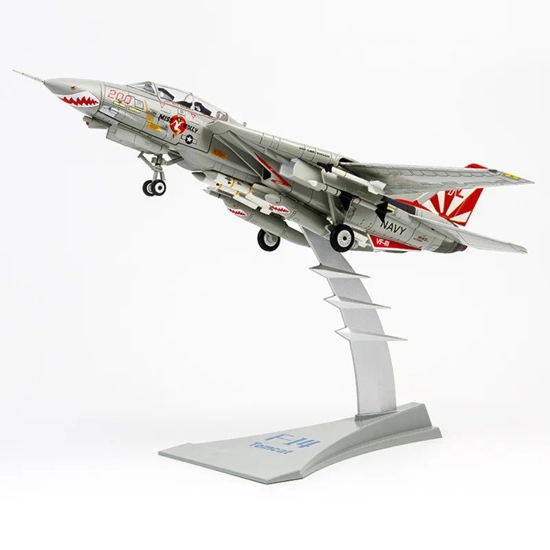 

Diecast Metal Alloy 1/72 Scale U.S. NAVY Army F14 VF-111 Tomcat Fighter Aircraft Airplane Model Toy For Display Collections