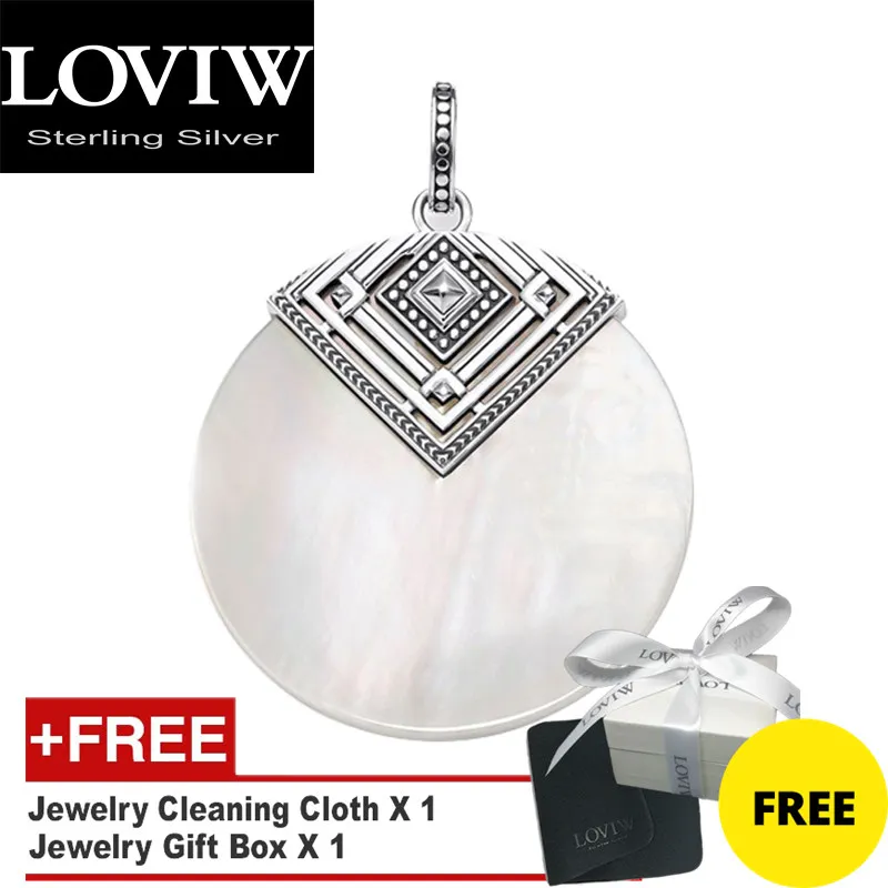 Подвеска с Африканским диском и перламутром новые зимние ювелирные изделия из