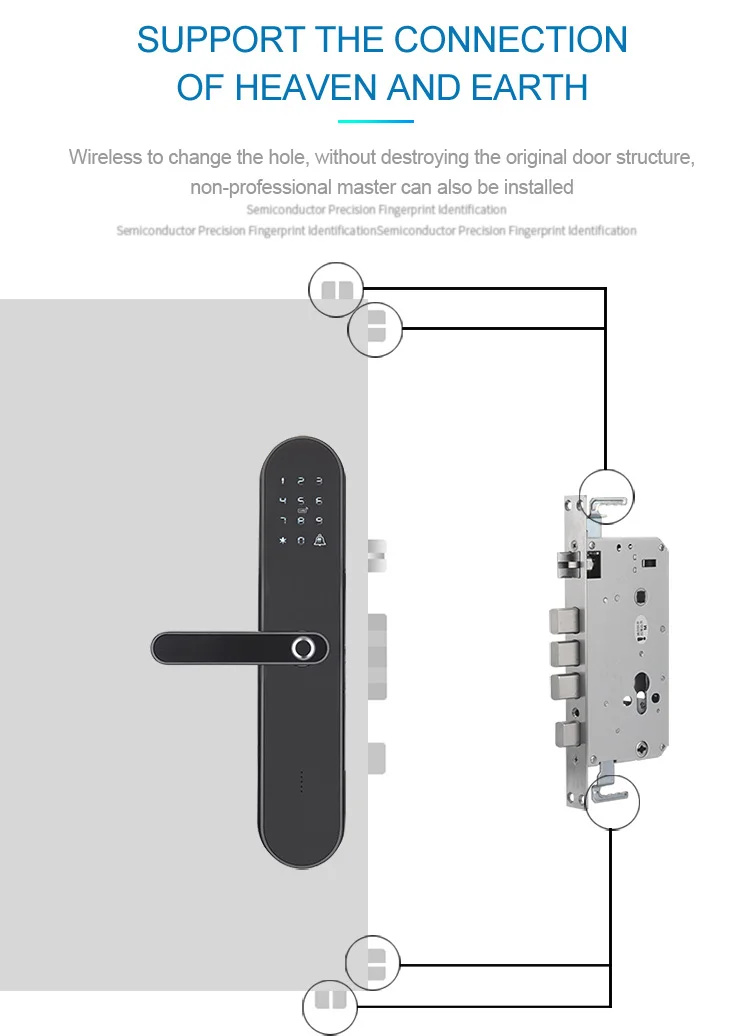 Смарт телефон ttlock управление через приложение bluetooth отпечаток пальца пароль