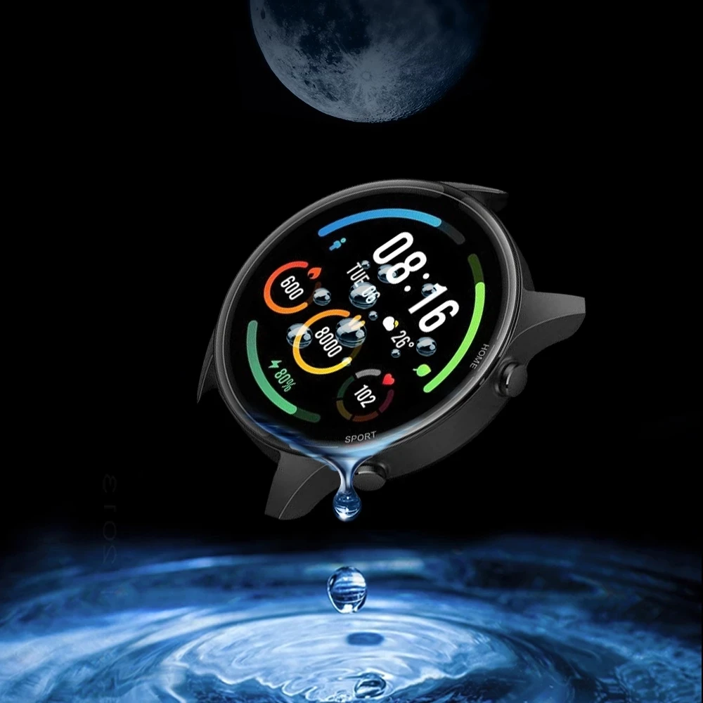 Soft Fibre Glass Protective Film Cover For Xiaomi Mi Watch Color sports version For Xiaomi Full Screen Protector Case