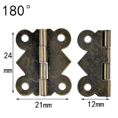 10 шт., винтажная декоративная мебель, маленькие петли, антикварный шкаф, петля-бабочка, ювелирная сундук, музыкальная шкатулка, фурнитура для вина, фурнитура