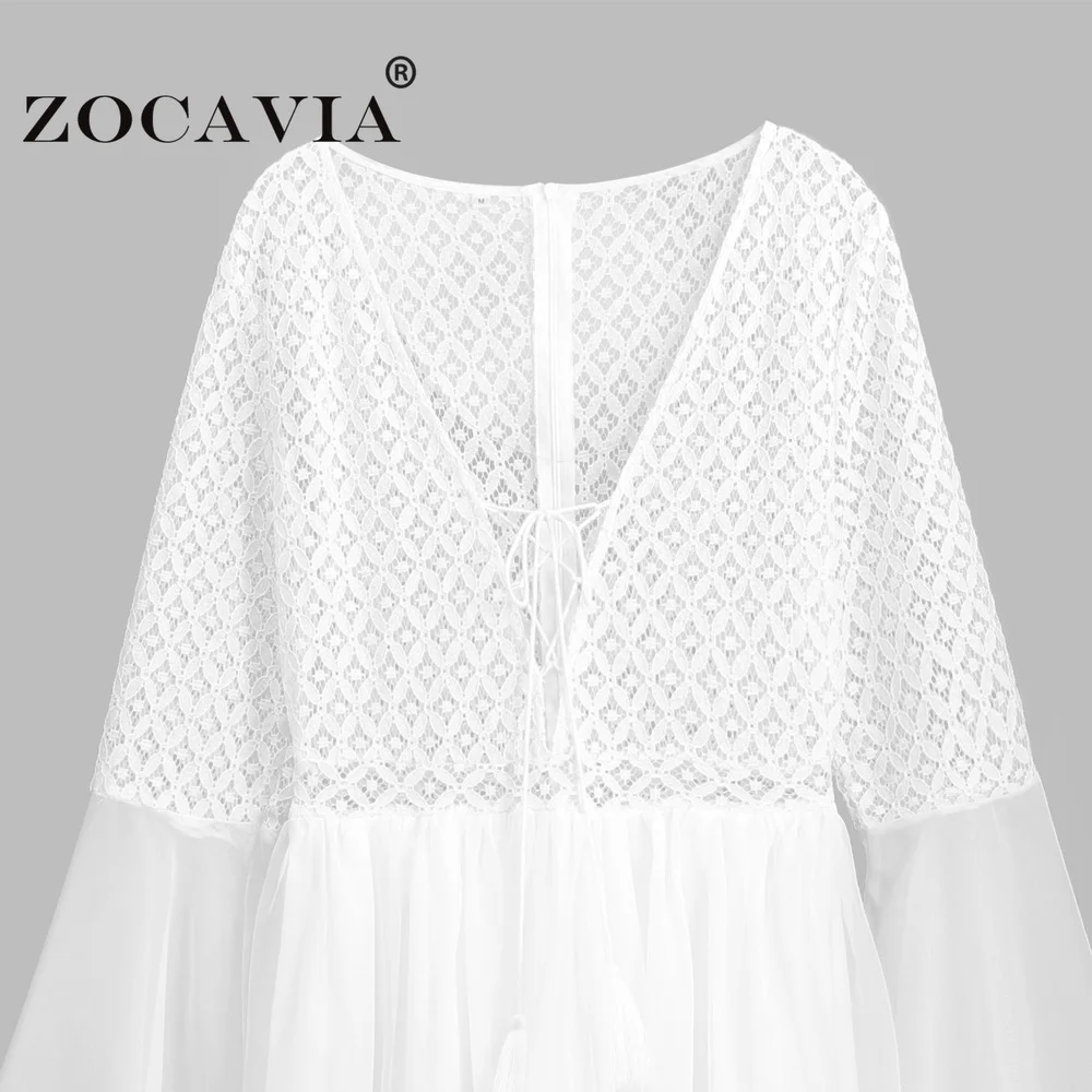 

Lace White Dress 2021 Maxi Robe Elegant Women's Summer Dress Female Clothing Summer Light Dresses Flared Sleeves Bandage Vestido