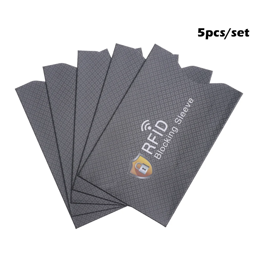 Vertical Carbon 5 шт./компл. популярный унисекс Противоугонный RFID с протекторами для банковских карт блокирующий держатель карты кожаный чехол чехлы Защитный чехол для банковских карт - Цвет: Vertical Carbon