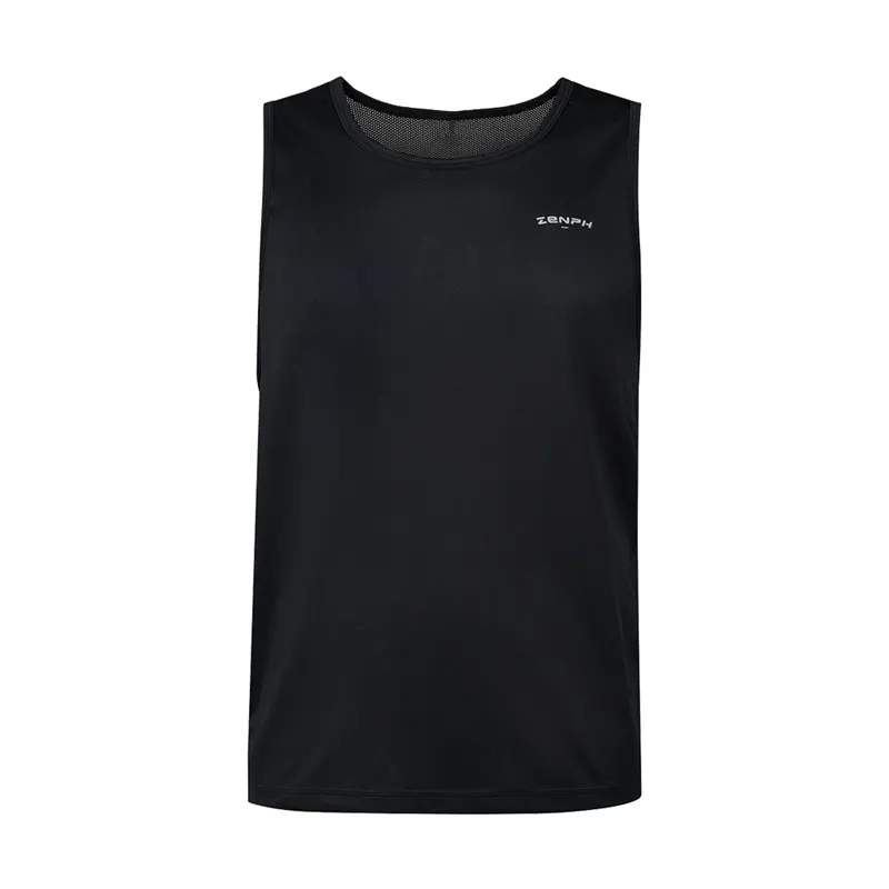 Zenph Running Vest Quick Dry Sleeveless Slim Breathable Fitness Tank Tops Balck and White S-XXL Sport GYM Singlet | Спорт и