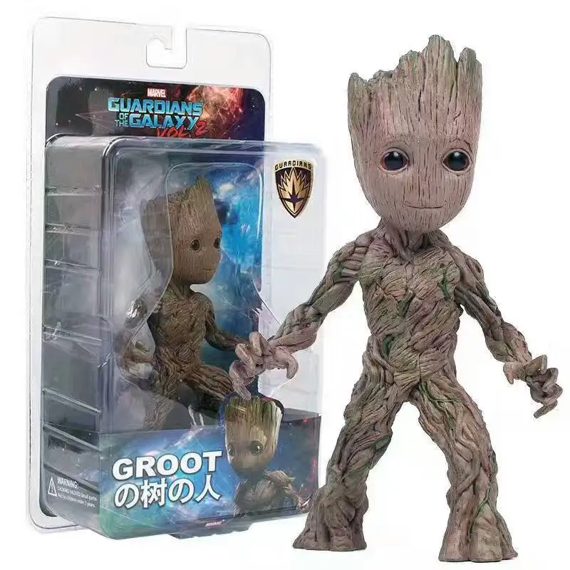 Neca Marvel стражи Галактики Мстители милый ребенок дерево человек суставы подвижная
