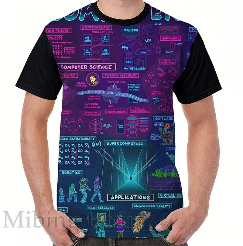 Футболка с забавным принтом для мужчин и женщин повседневный топ круглым вырезом