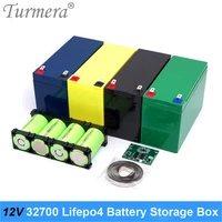 turmera 12v battery storage box 4s 20a bms nickel with holder for 32700 lifepo4 uninterrupted power supply or 12v motorcycle use