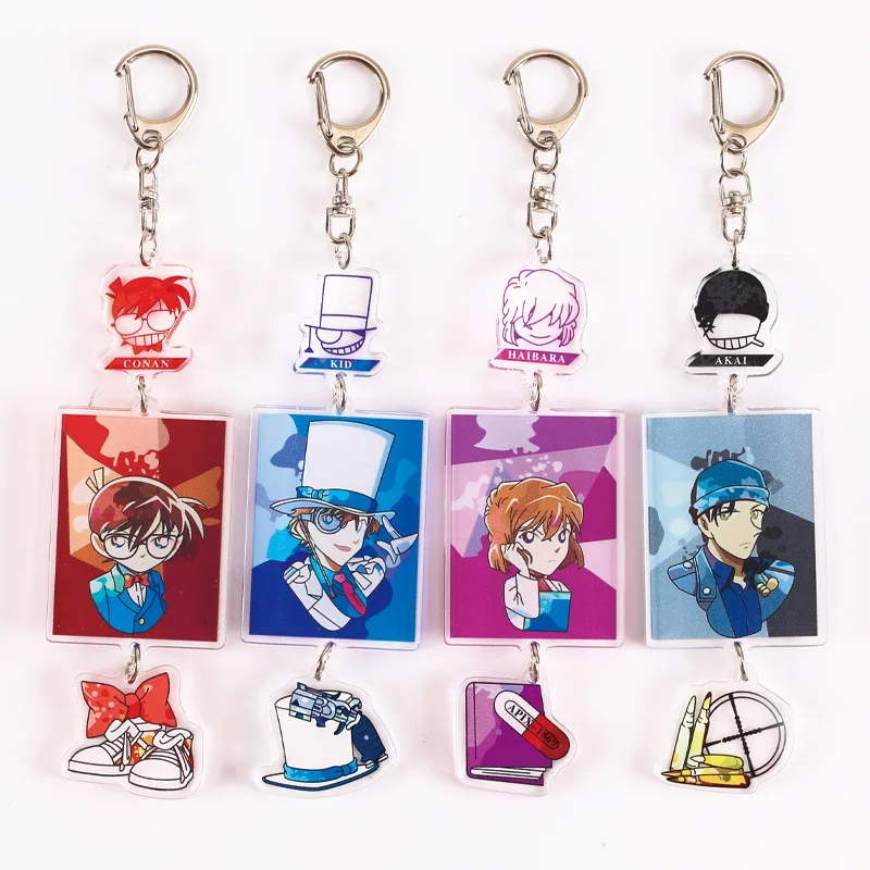 Цепочка для брюк кулон брелок ключей детектива Конана сумка мультяшный женский