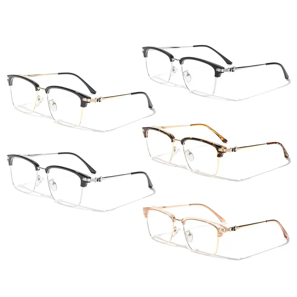 

Computer Optics Unisex Metal Frame Super Light Box Glasses Flat Mirror Anti-Blue Light