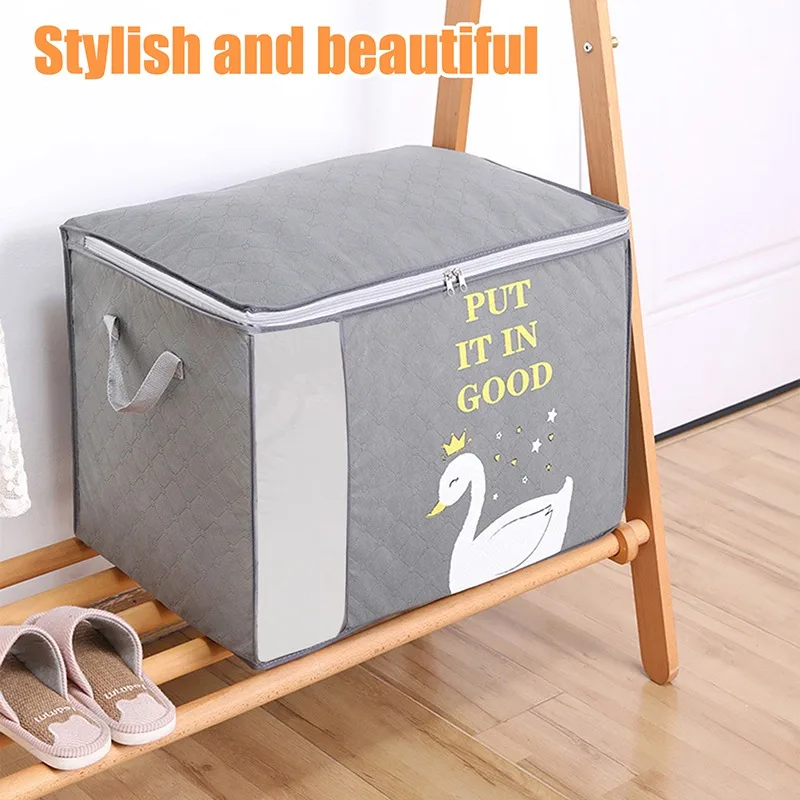 Складной стеганый сумка для хранения влагостойкий гардероб держатель одеял