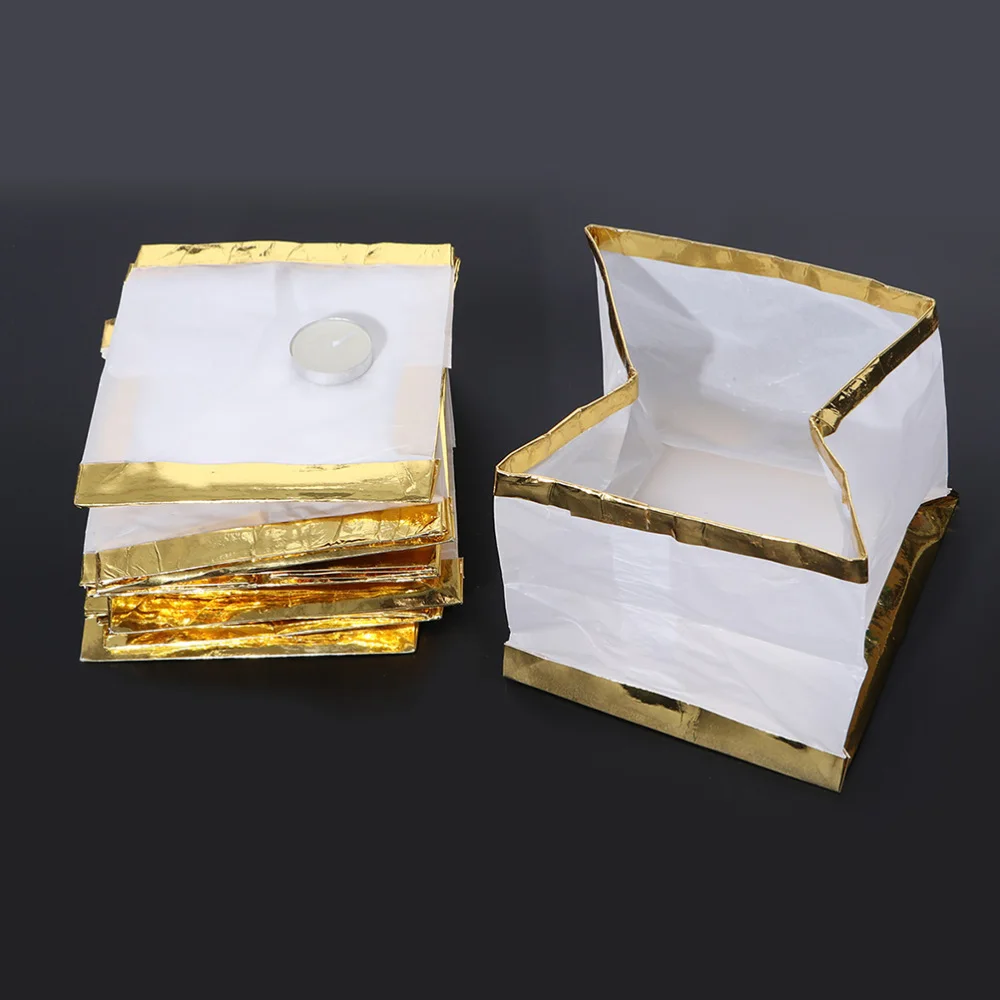 

20 Pcs Unsinkable Floating Water Lantern Square Water Light Special Flotation Chinese Water Lamp for Pool Pond and Outdoors - Wi