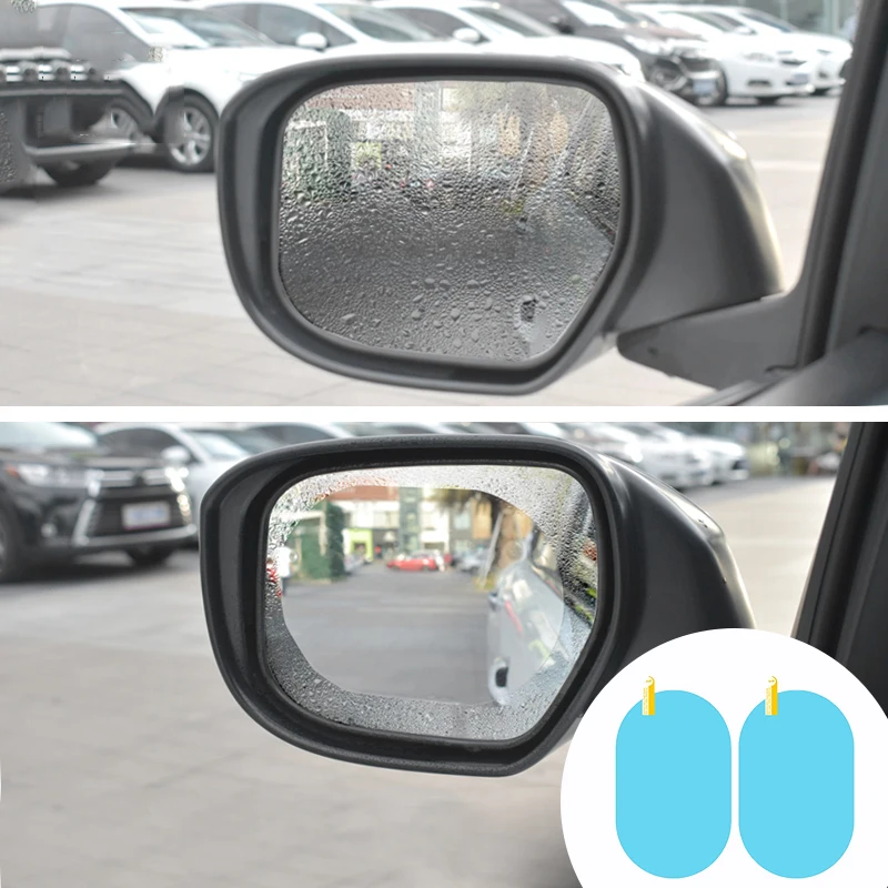 

Rearview Mirror Rainproof Film Waterproof Anti-glare Anti-fog Car Full Screen Glass Mirror Reversing Reflective Supplies Rainy