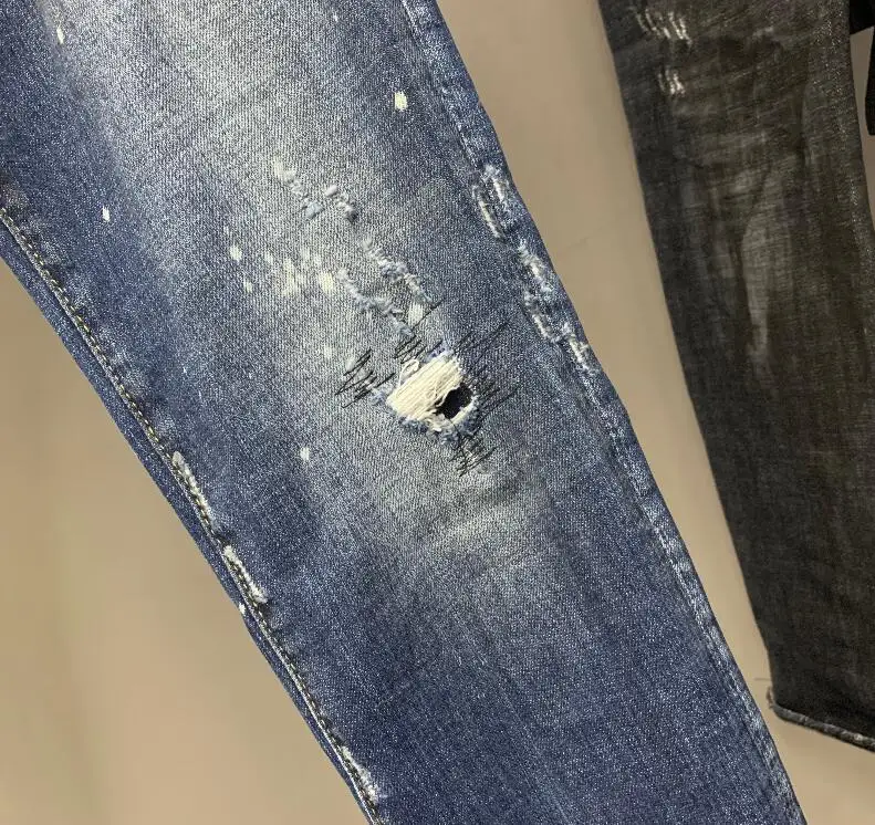 2021 Hot classic,Authentic DSQUARED2,Retro,Italian brand ,Women/Men Jeans,locomotive,Jogging jeans 978