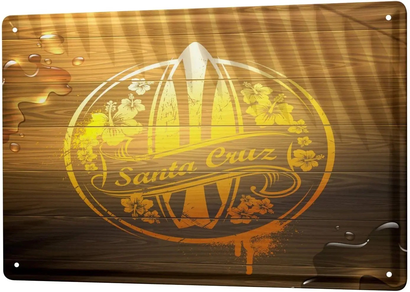 

SINCE 2004 tin Sign Fun Surf Santa Cruz