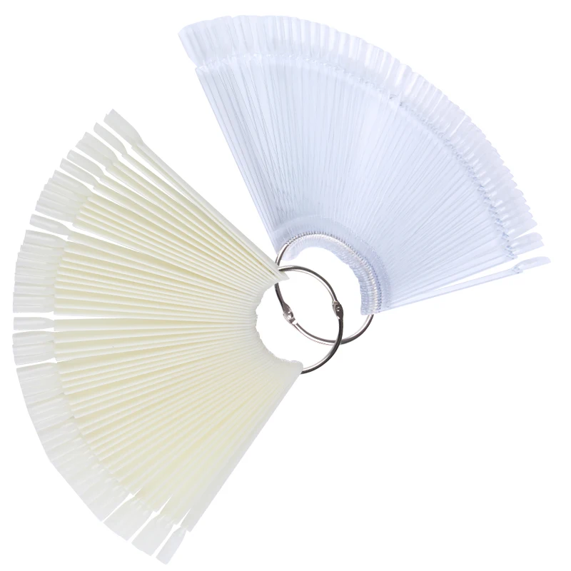 50 шт накладные ногти Советы УФ цвет карты вентилятор Маникюр для практики