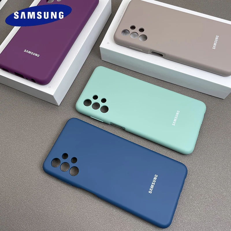 Чехол для Samsung Galaxy A32 жидкий силиконовый чехол шелковистая мягкая на ощупь задняя