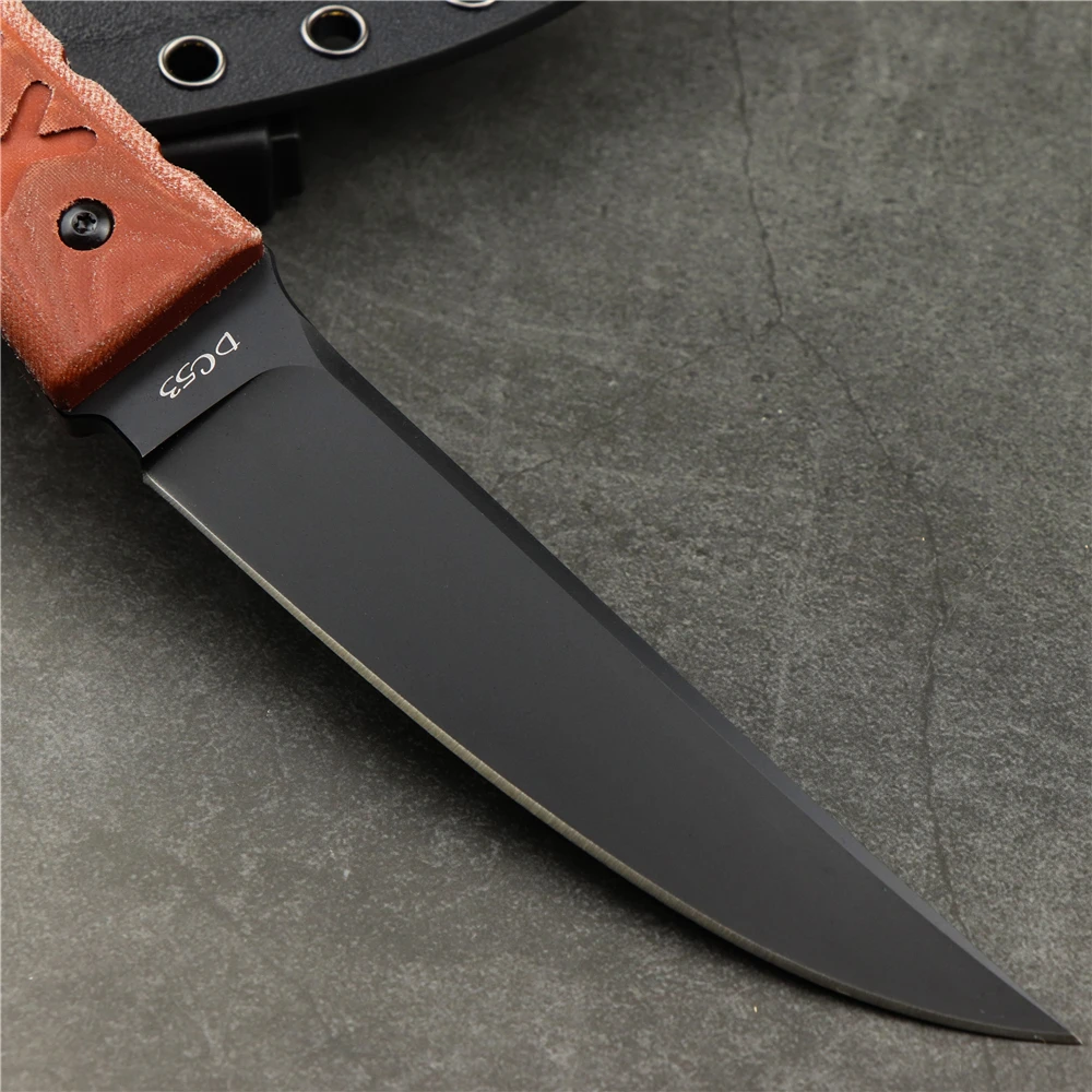 Открытый Кемпинг Охота Выживание маленький прямой нож DC53 сталь M2 стальное лезвие