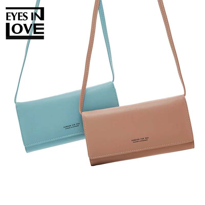 Многофункциональная женская сумка на плечо стильный минималистичный кошелек