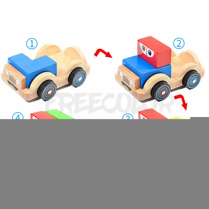 3D деревянная машина 5*5 игра-головоломка для развития когнитивных навыков с 48